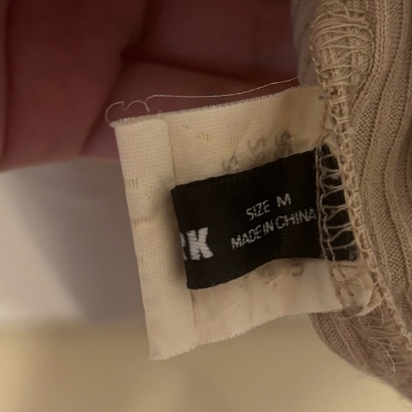 Tan Ruched Ribbed Bodycon Dress - Picture 3 of 3